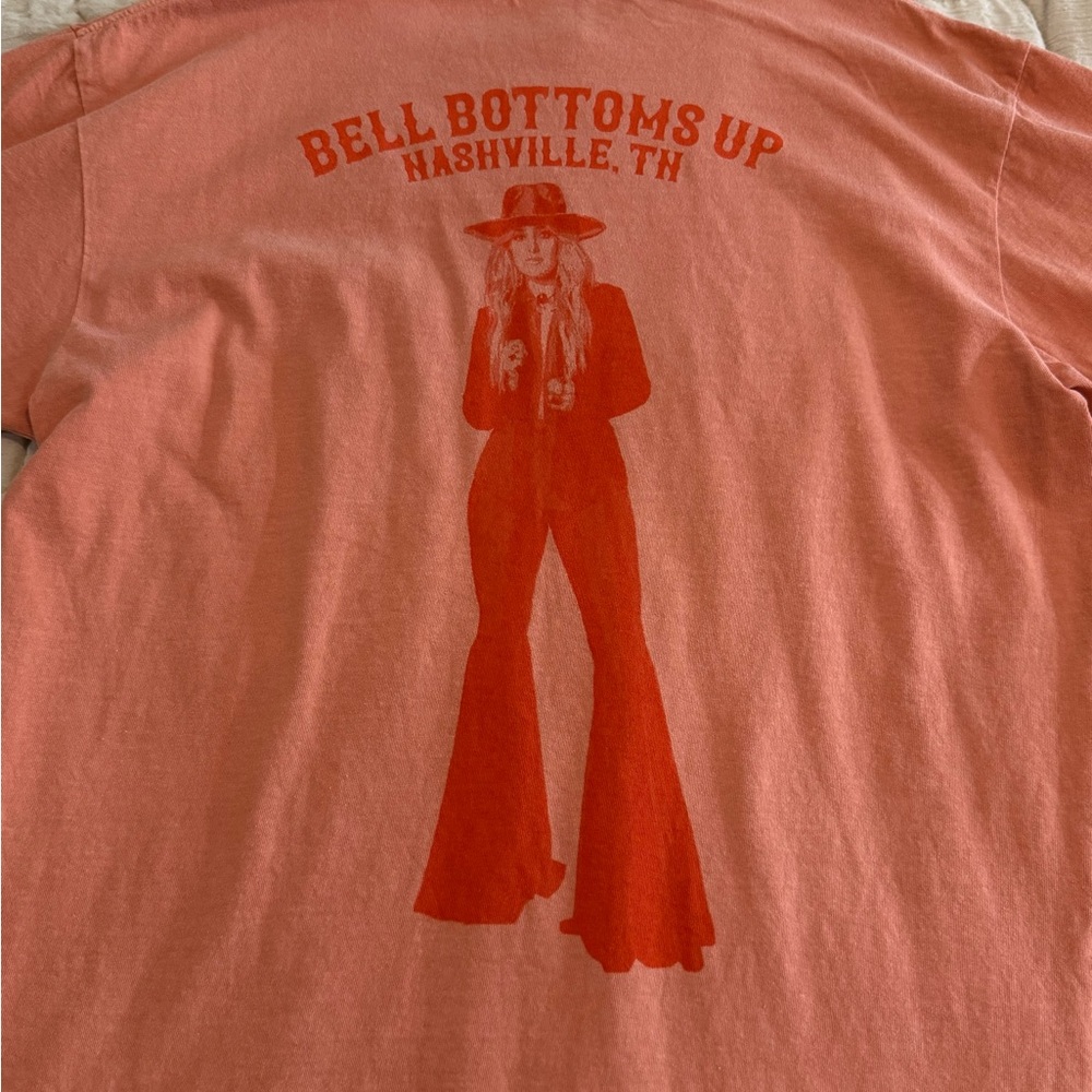 Bell Bottoms Up Laney Wilson Graphic T-Shirt - Coral